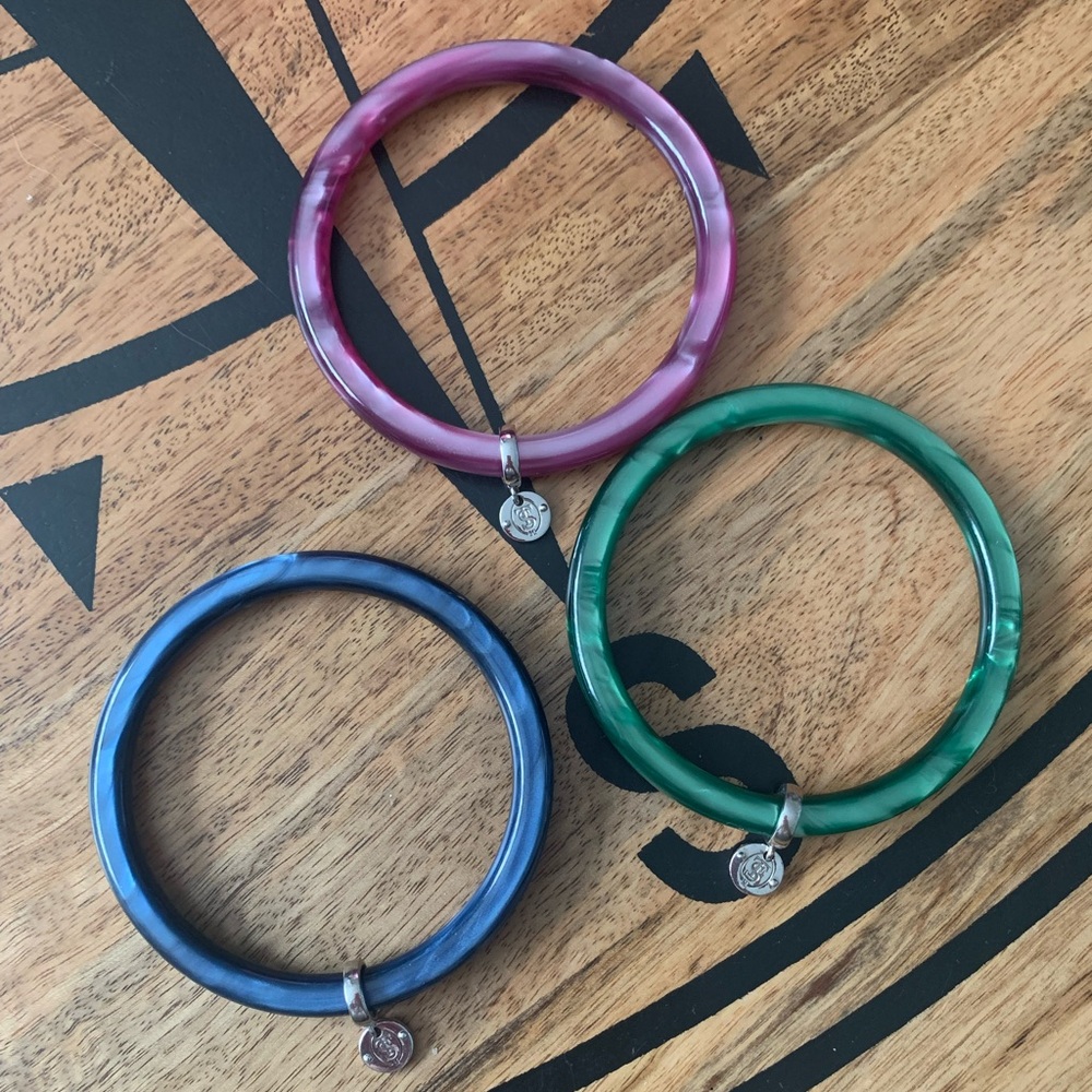 TI SENTO MILANO Bangle Set (pink, blue & green)